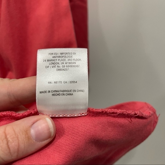 Anthropologie Saturday Sunday Off The Shoulder Cocoon Dress Cotton XS - Picture 8 of 9